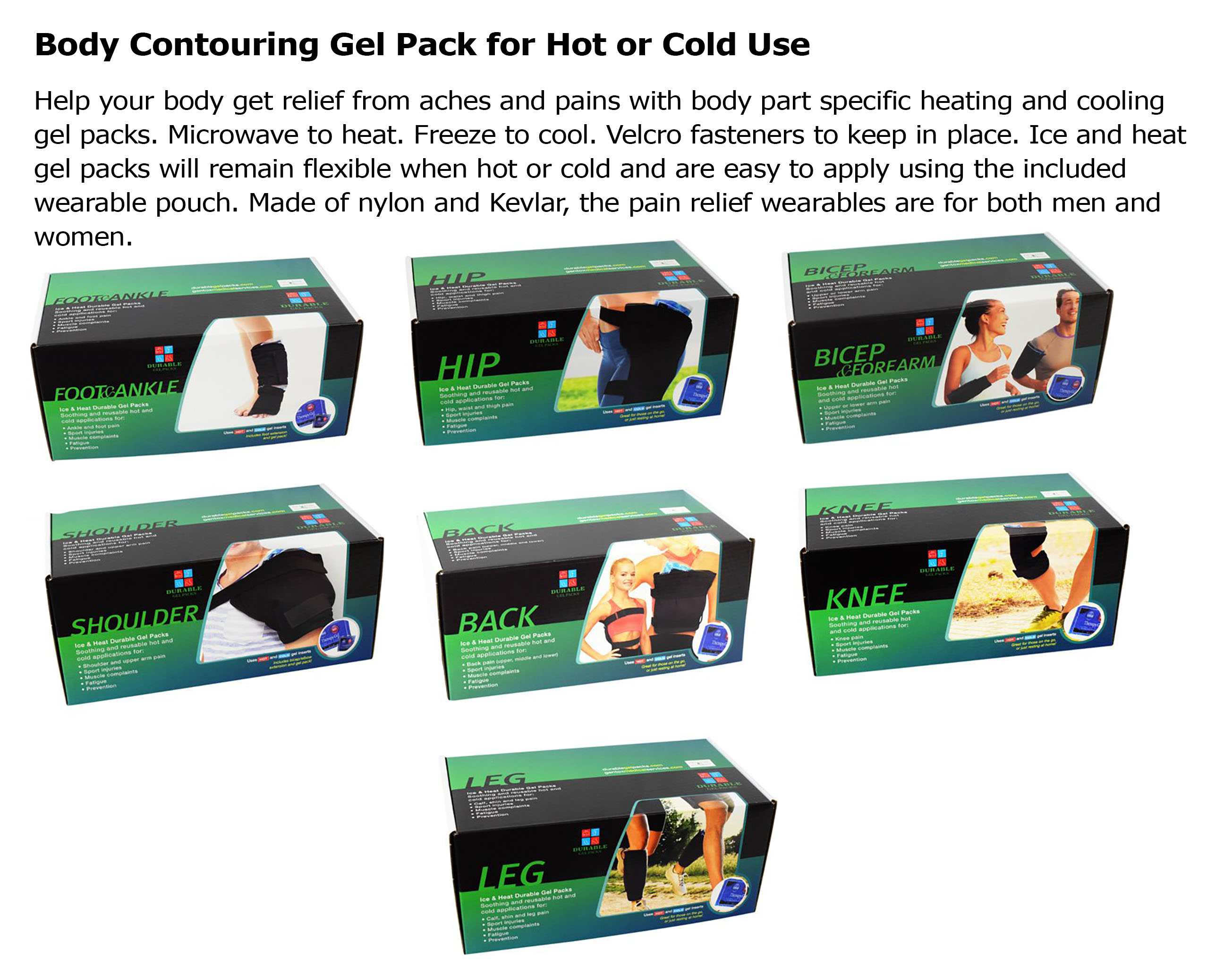Body contouring gel pack